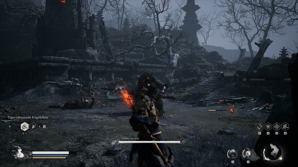 Auch dieser Boss ist nach dem Kampf für ein Gespräch offen.