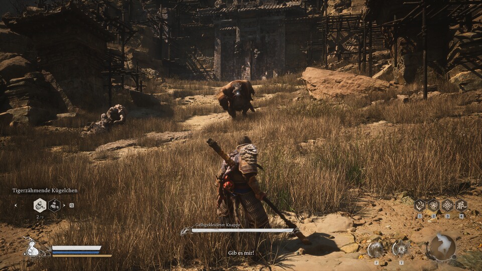 Auch hier müsst ihr zuerst eine Quest lösen, um gegen den Boss zu kämpfen.