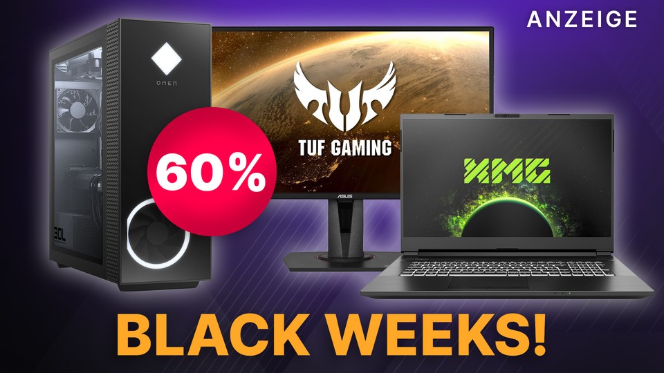 Black Weeks: 60% Rabatt auf Laptops und Monitore bei