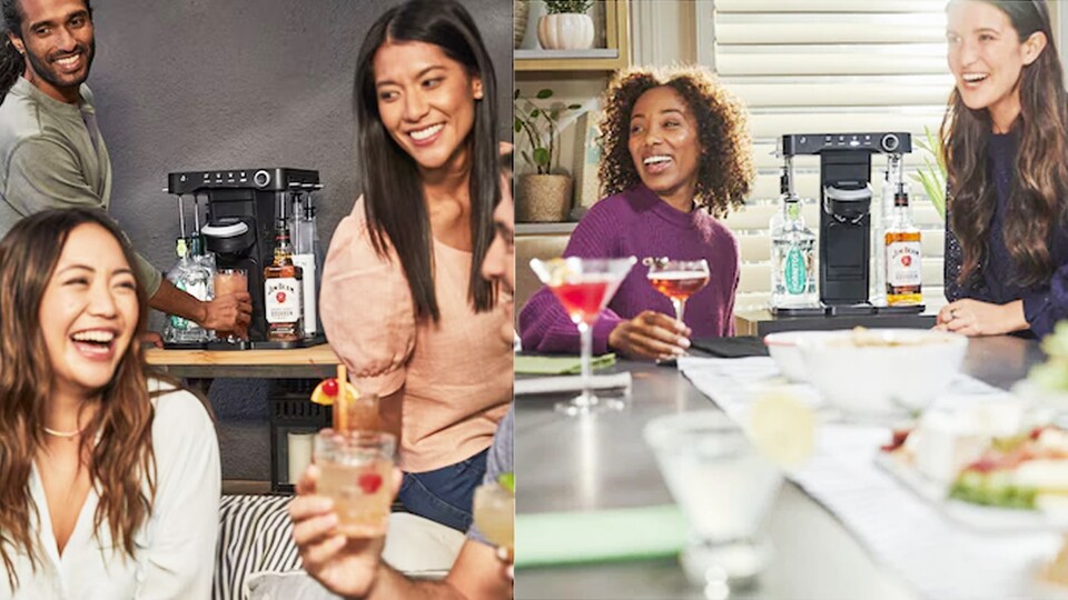 Die Idee ist genial: Glas unter den Automaten stellen und per Knopfdruck Cocktail vormischen lassen.