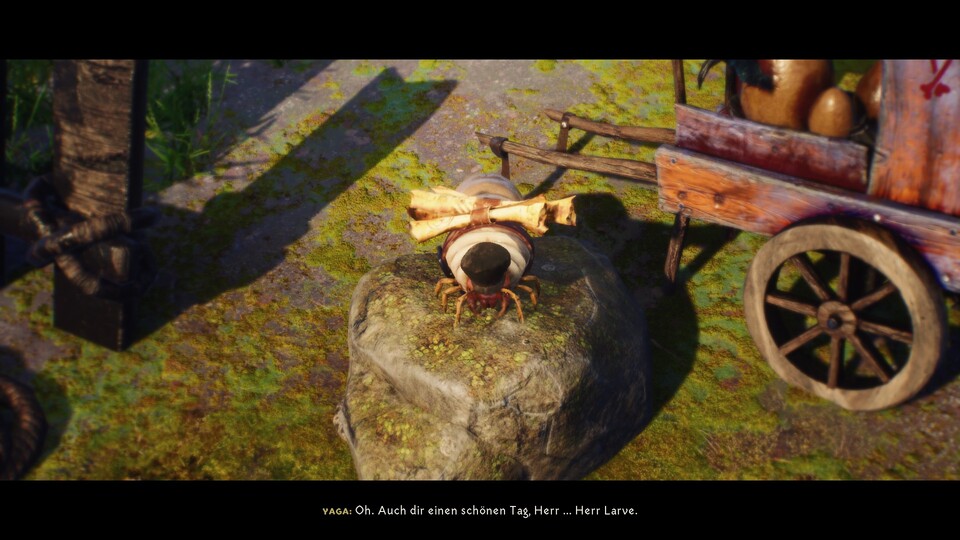 Was ich von dieser Larve halten soll, ist nicht ganz klar. Ist er wirklich der charmante, hilfsbereite Händler oder steckt mehr dahinter?