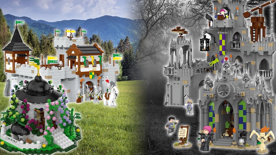 Neben Burg und Festung der beiden Seiten, gibt es auch einzelne Gebäude wie den Rosengarten oder das Beinhaus.