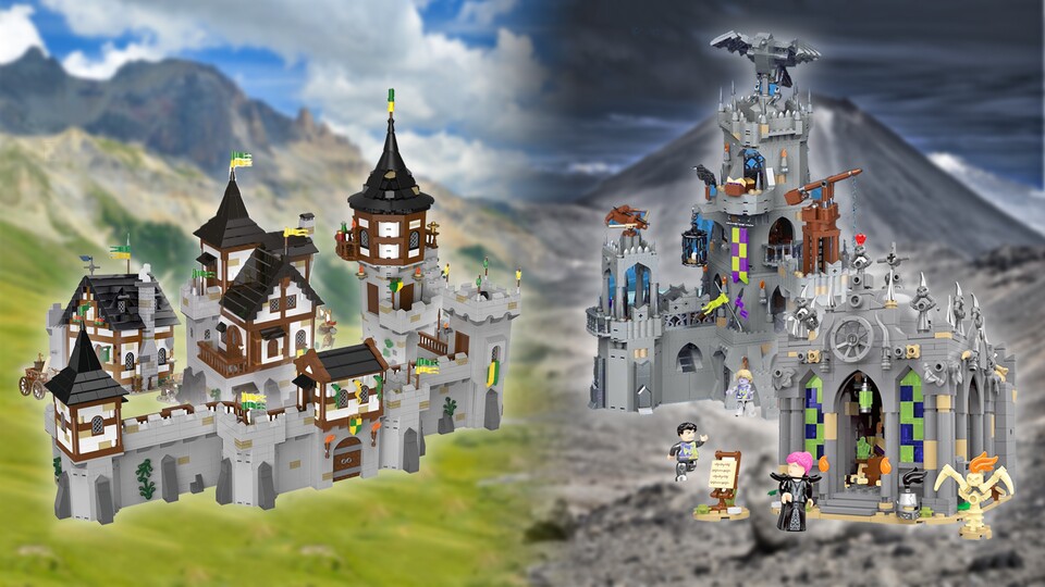 Burg Bärenfels und Festung Rabenstein erinnern an klassische Spielsets. Dank eingeplanter Modularität, können sie größer und größer werden!