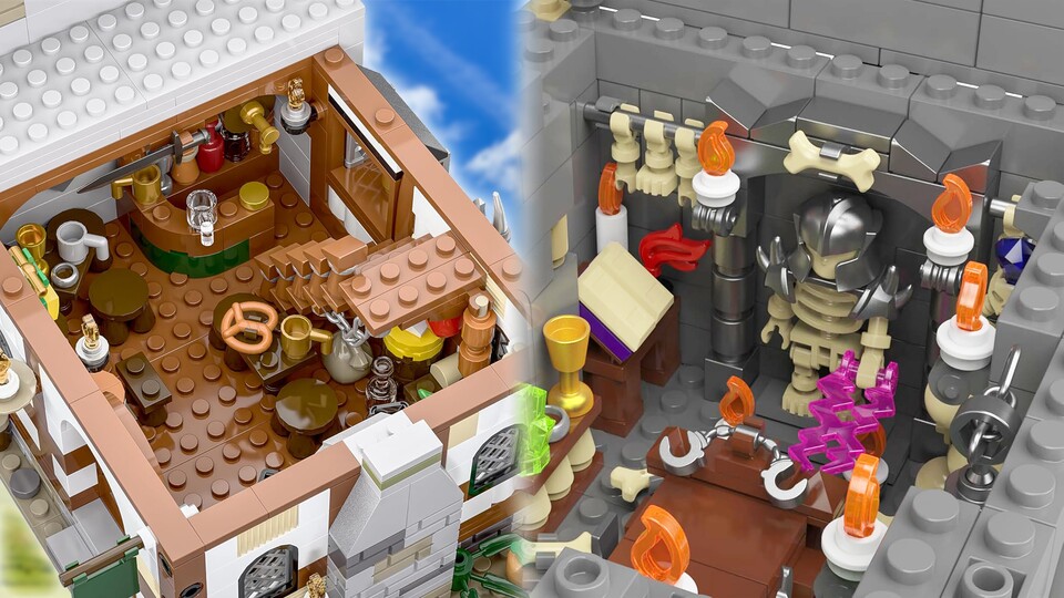 Das Gasthaus sieht einfach verdammt gemütlich aus, während das Beinhaus einer Folterkammer gleicht. Allein wegen der Brezn ist mir das erste lieber.