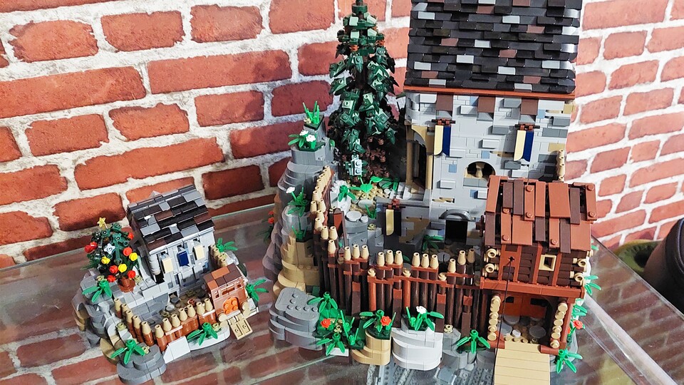 Die kleine Burg Blaustein aus dem Adventskalender ist im Direktvergleich sehr gelungen. Ich kanns kaum erwarten weiterzubauen!