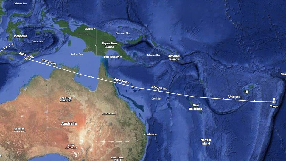 Weit über 6.500 km in Luftlinie musste William Bligh im Rettungsboot sieben Wochen lang von Tonga bis Timor fahren –ein verdammt beachtliches Unterfangen, mit nur einem einzigen Toten.