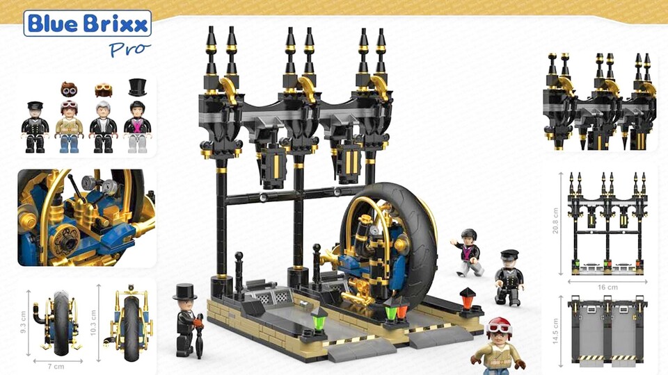 Schicke Haltestelle im viktorianischen Stil. Irgendwo muss man sein Monowheel ja auch parken!