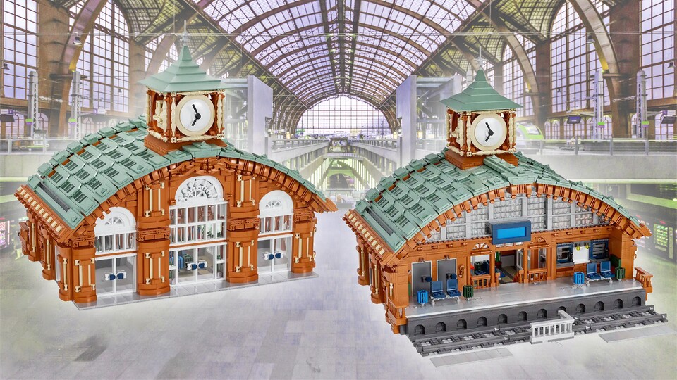 Wie ein klassischer Altbau aus dem späten 19. Jahrhundert, ist auch der Bahnhof Studgart ein schicker Backstein-Bau mit Kupferdach.