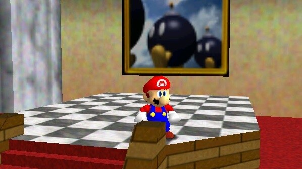 Ein Sprung durch dieses Gemälde, kann sich für viele von uns wie ein Besuch bei unserem alten Ich anfühlen. (Bildquelle: Super Mario 64)