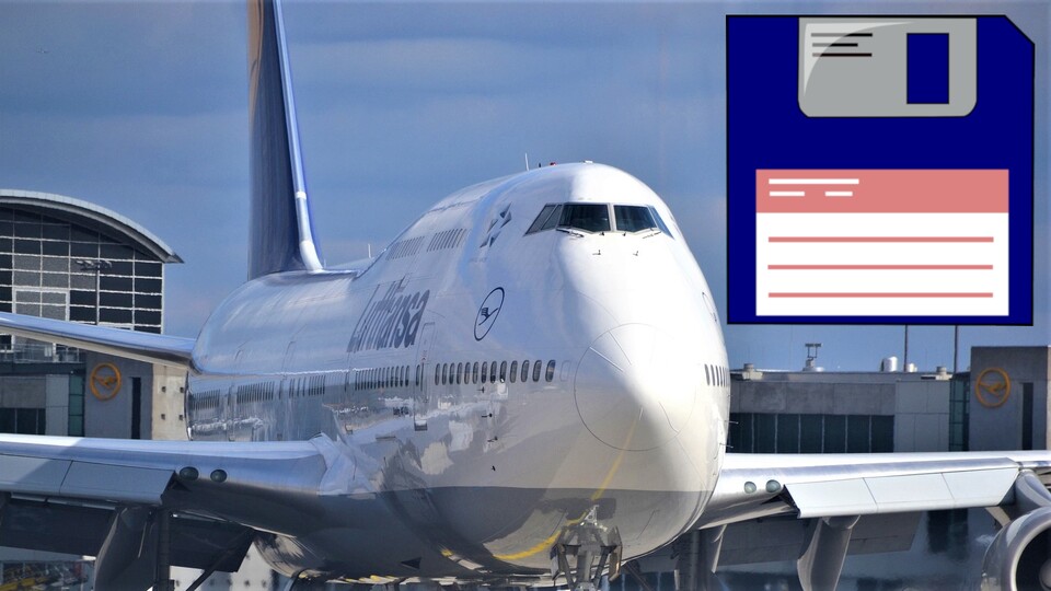 Viele Jumbo Jets von Boeing setzen auch 2020 noch auf Floppy Disks.