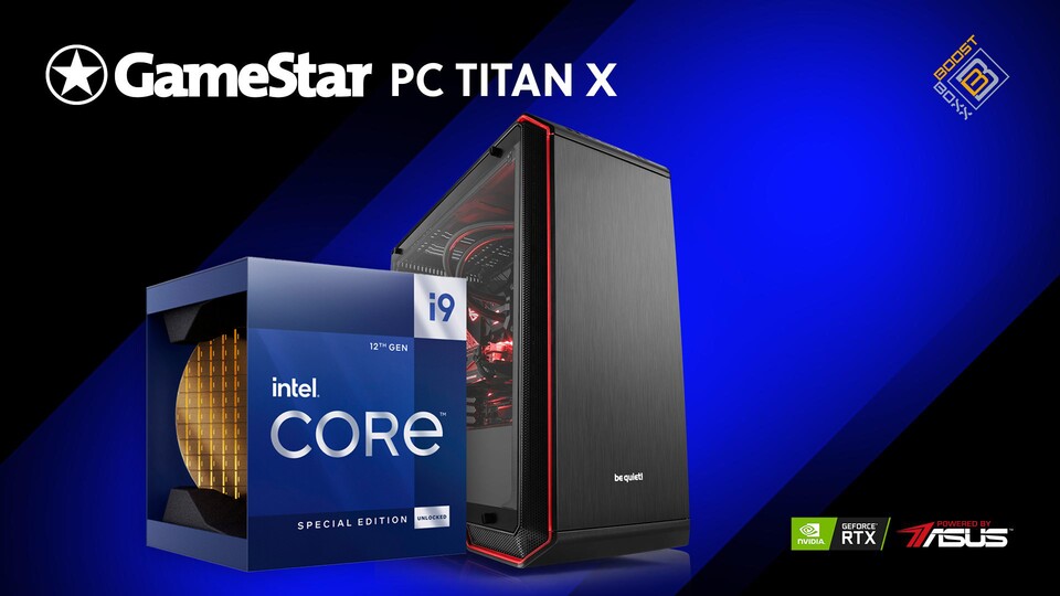 Der GameStar PC Titan X bekommt den neuen Intel i9-12900 KS - die nochmals aufgebohrte Variante von Intels Flaggschiff taktet auf bis zu 5,5 GHz! Damit seid ihr auf Jahre hinweg in der Champions League der PCs dabei.