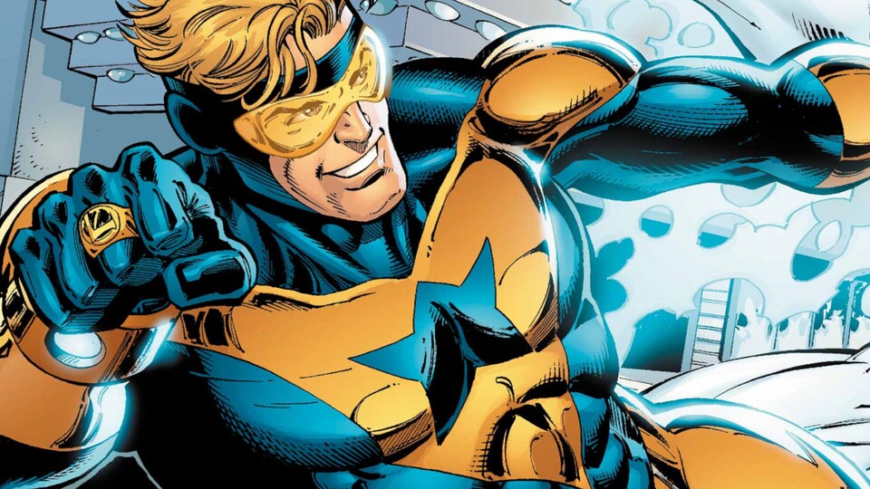 Der Superheld Booster Gold ist bereits seit den 80ern Teil des DC-Universums. Bildquelle: DC Comics