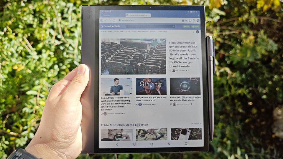 Das Tablet kann auch als klassisches Android-Tablet eingesetzt werden. (Bildquelle: Duy Linh DinhGameStar Tech)