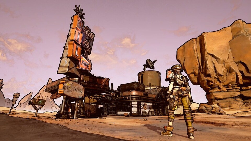So oder so ähnlich könnte Borderlands 3 aussehen: Das Bild stammt aus einer Tech-Demo von Gearbox mit der Unreal Engine 4.