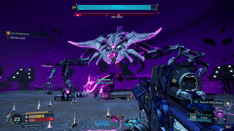 Bei den Bosskämpfen in Borderlands 4 kann es ziemlich effektreich zugehen – gut, wenn man dann starke Hardware hat.