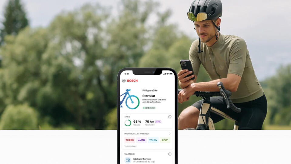 Lock-in per App: Die EFF kritisiert Bosch dafür, E-Bike-Komponenten per Software zu verriegeln und Nutzer so in ein geschlossenes System zu bringen. (Bild: Bosch)