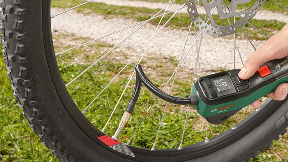 Fahrrad Mit Kompressor Aufpumpen