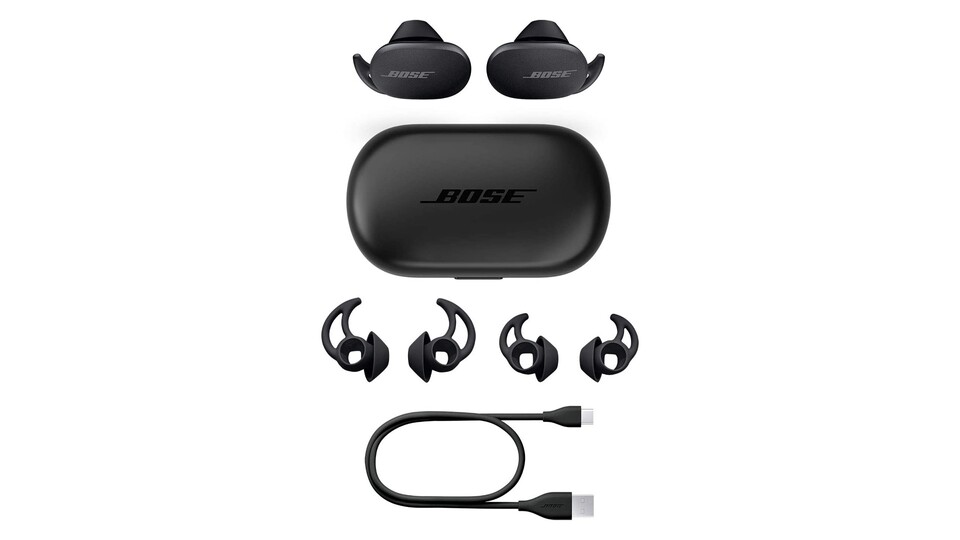 Mit IPX4-Zertifizierung sind die Bose QuietComfort Earbuds hervorragend gegen Schweiß und Nässe geschützt.