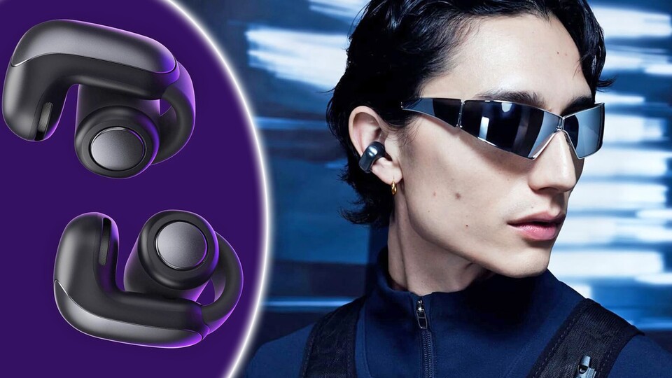 Der Sci-Fi-Vergleich ist sehr passend. Auf den ersten Blick könnte man meinen, dass es sich um ganz dicke Helix-Ohrringe handelt.