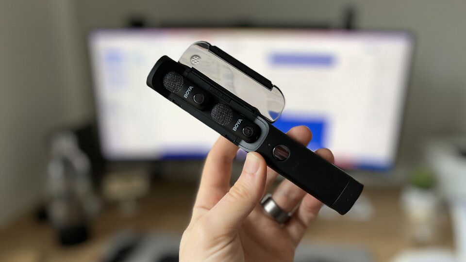 Das Case ist Aufbewahrungsbox, Akku und Handmikro in einem.