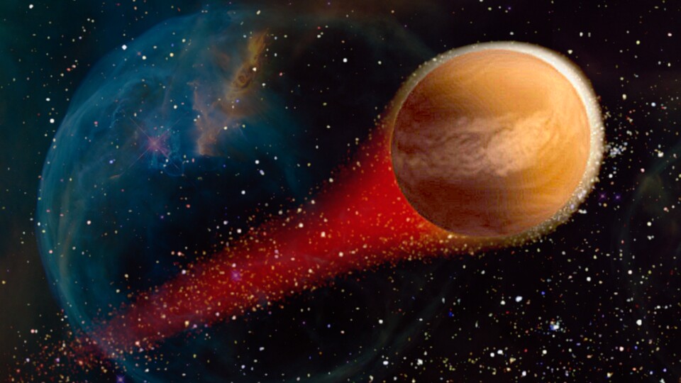 Ein künstlerischer Versuch, das exotische Objekt CWISE J1249+3621 darzustellen. Mit bloßem Auge werden wir es wohl nie erblicken, dafür ist es zu weit weg und vor allem viel zu schnell.
(Bildquelle: NASA, Unsplash)