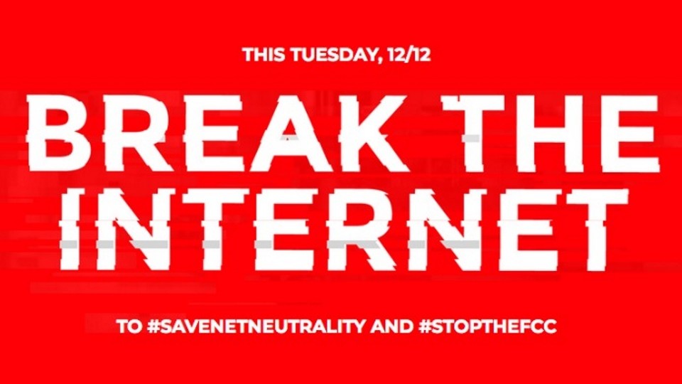 Break the Internet - eine Aktion, die heute auf die Abschaffung der Netzneutralität hinweisen soll. (Quelle: Battle for the Net)