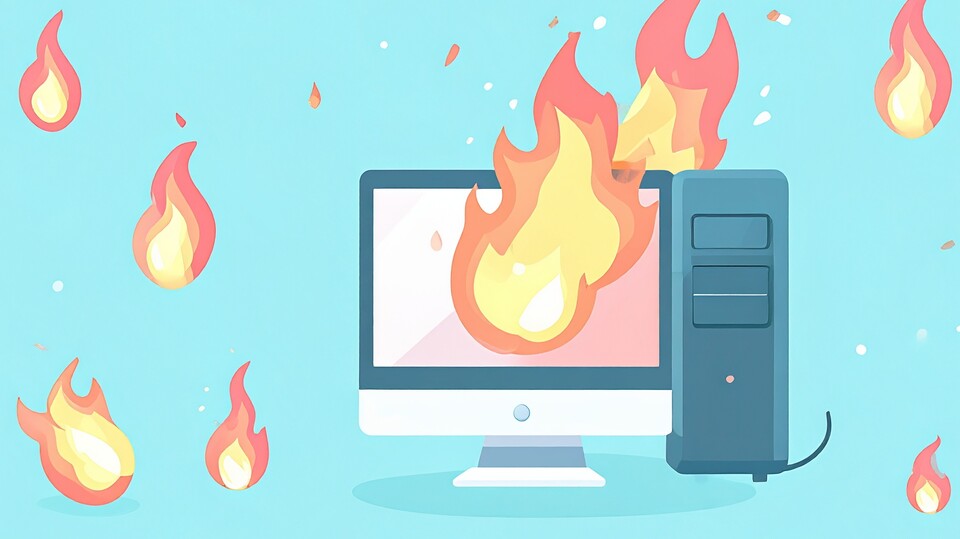Ein geschlossener Schrank ist selbst für Office-PCs nicht empfehlenswert. Für Gaming-PCs ist er definitiv ungeeignet. (Bildquelle: generiert mit Adobe Firefly)