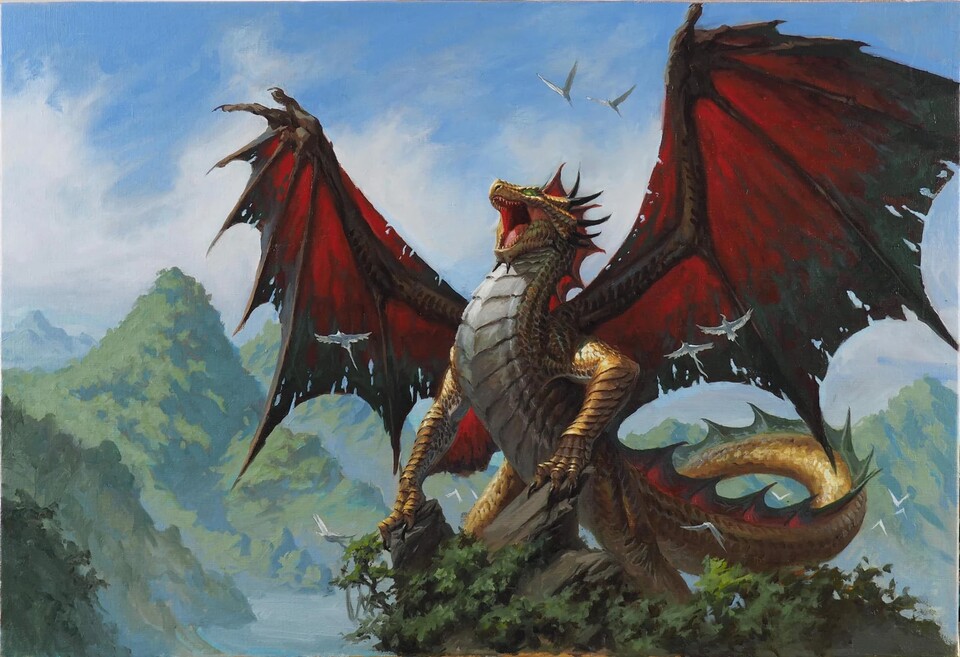 So ähnlich sah Ansur möglicherweise früher aus. (Bildquelle: Magic: The Gathering, Wizards of the Coast)