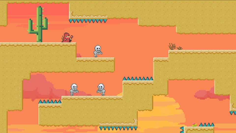 Das sieht auf dem Screenshot vielleicht einfach aus, aber die Skelette bewegen sich in Wahrheit unheimlich schnell.