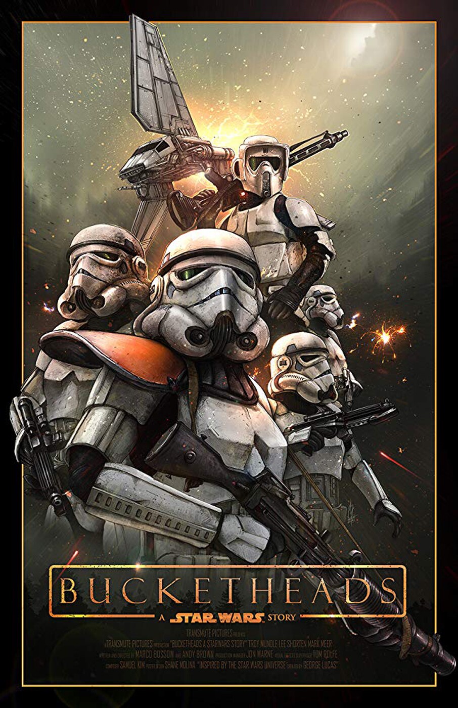 Das offizielle Plakat zum Fan-Film Bucketheads: A Star Wars Story.