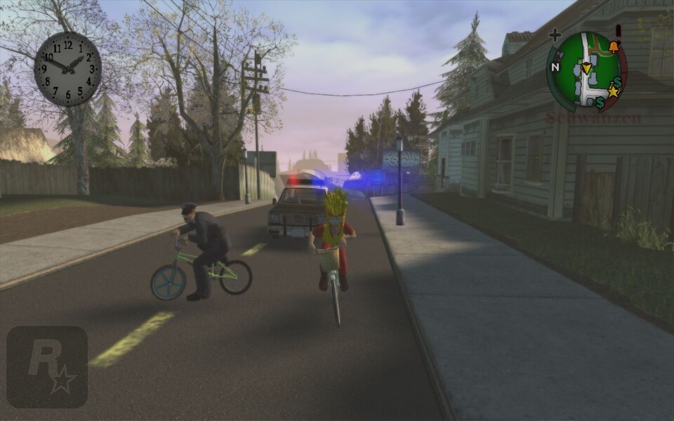 Der Polizei entkommen Sie am besten mit dem Skateboard oder auf einem Fahrrad.