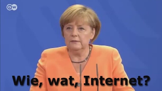 Bundeskanzlerin Angela Merkel: Das Internet ist für uns Neuland.