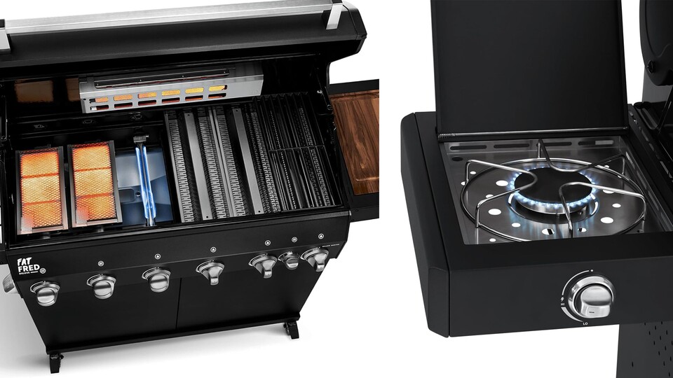 Kochfeld, Keramikbrenner, Backburner und Platz für Räucherchips: Der Burnhard hat alles, was man sich wünscht - und sieht gut aus!