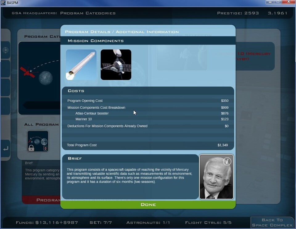 Buzz Aldrin's Space Program Manager kann als Alpha erworben werden. 