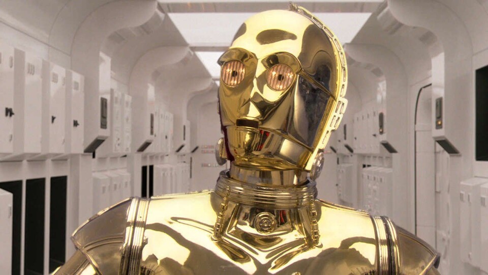 C-3PO hat wieder einen großen Auftritt und wird sogar vom gleichen Schauspieler wie vor 40 Jahren gespielt. Bildquelle: DisneyLucasfilm