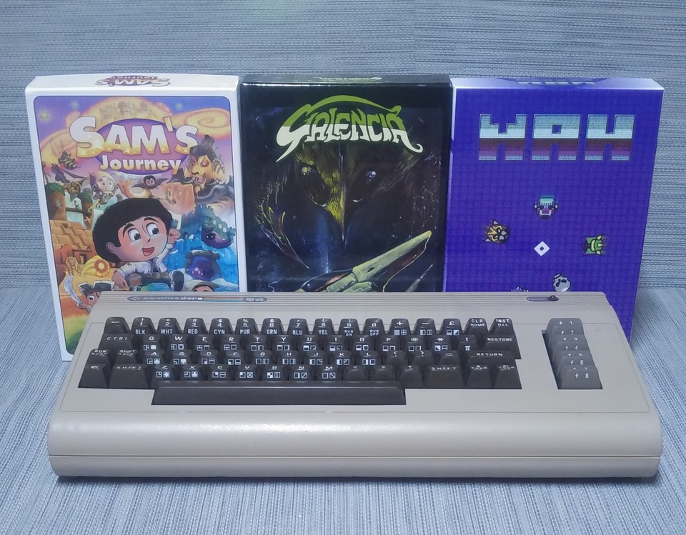 Neues Futter für alte Hardware: Die Spiele-Packungen aktueller Commodore-64-Games sind hochwertig produziert.