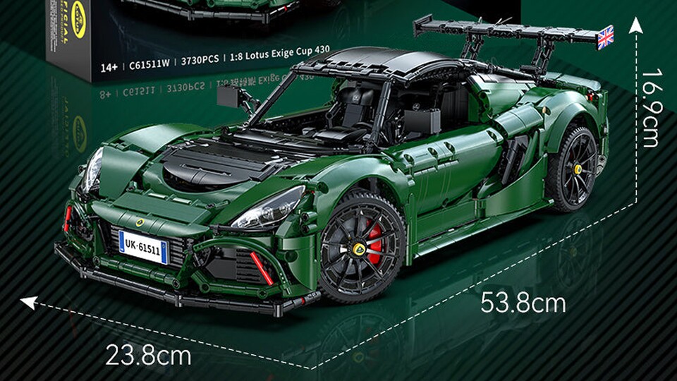 CaDA hat es wieder geschafft, ein wunderschönes Fahrzeug aus sonst so eckigen und kantigen Klemmbausteinen umzusetzen.