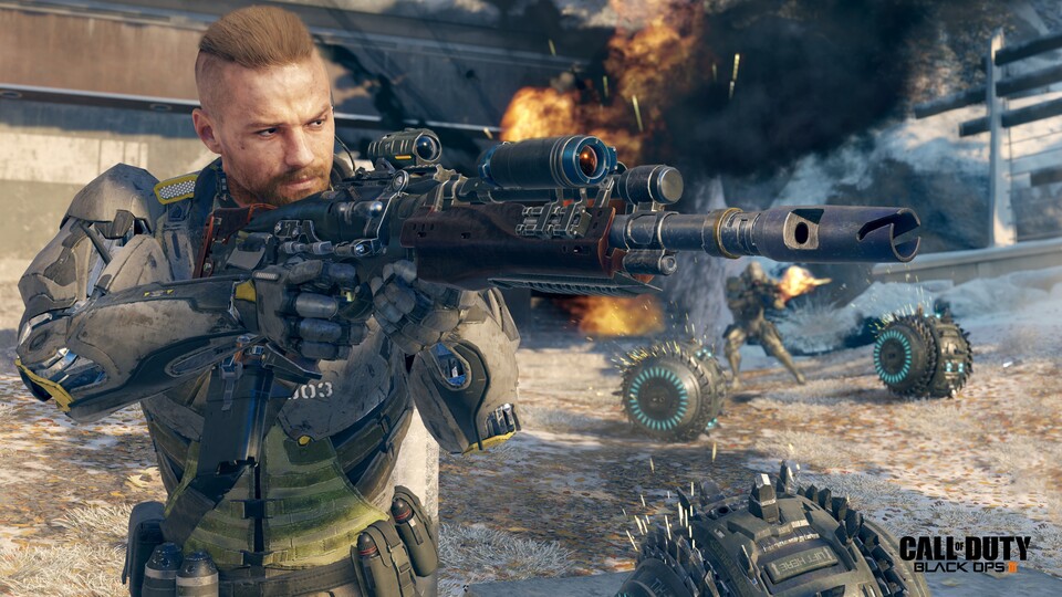 Die Kampagne von Call of Duty: Black Ops 3 können wir auch im Koopmodus spielen.