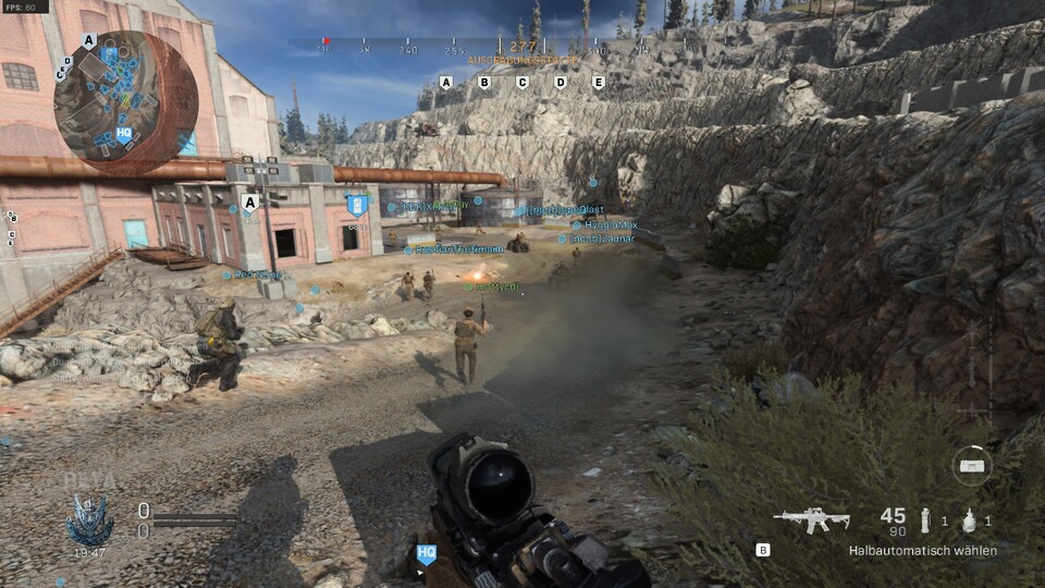 Ungewohnt für Call of Duty: So große Teams kennen wir sonst aus Battlefield.