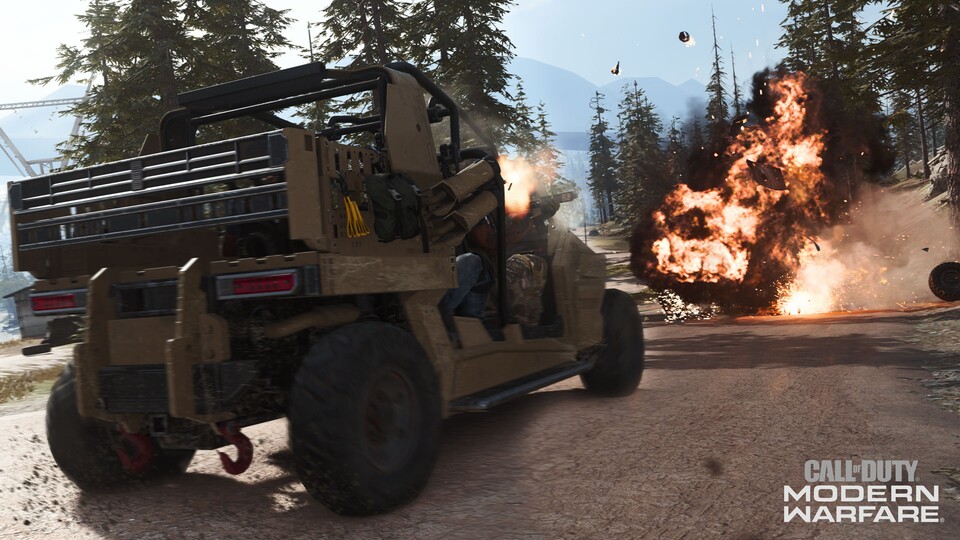 Im Koop von Call of Duty: Modern Warfare kommen auch Fahrzeuge zum Einsatz.