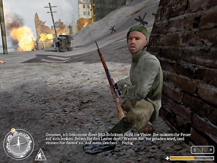 In Stalingrad hilft ein Unbekannter beim Überleben.