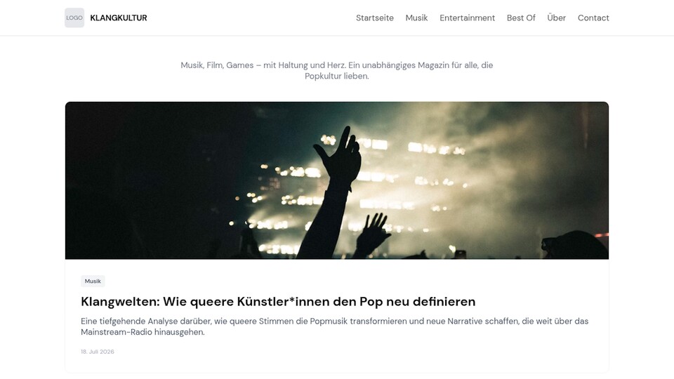 Auch ganze Blog-Websites lassen sich mit Canva Code erstellen. (Bildquelle: GameStar Tech Aaron Hofmann)