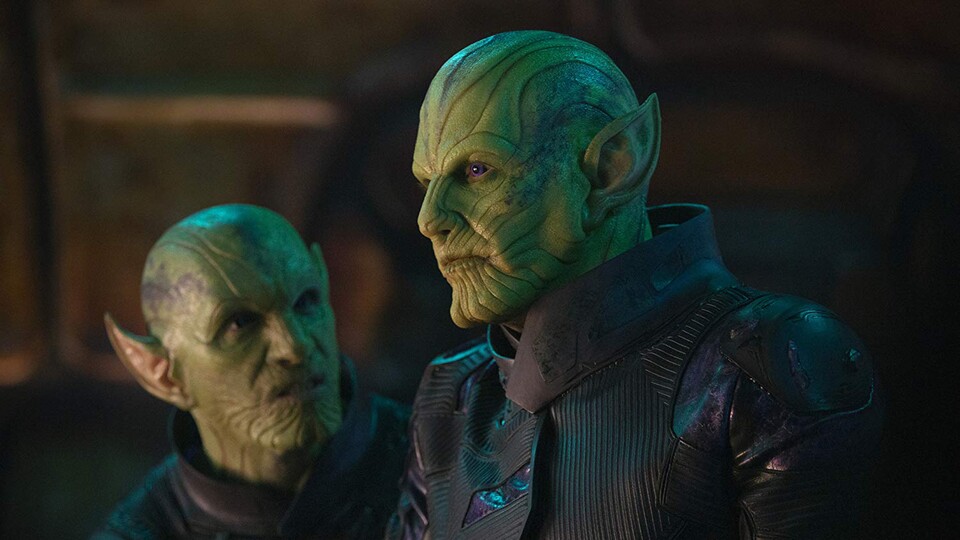 Die außerirdischen Skrulls stellten sich in Captain Marvel als nicht so böse heraus, wie ursprünglich befürchtet. Allerdings sind nicht alle der Aliens so nett wie zum Beispiel Talos (Ben Mendelsohn). Bildquelle: DisneyMarvel Studios.