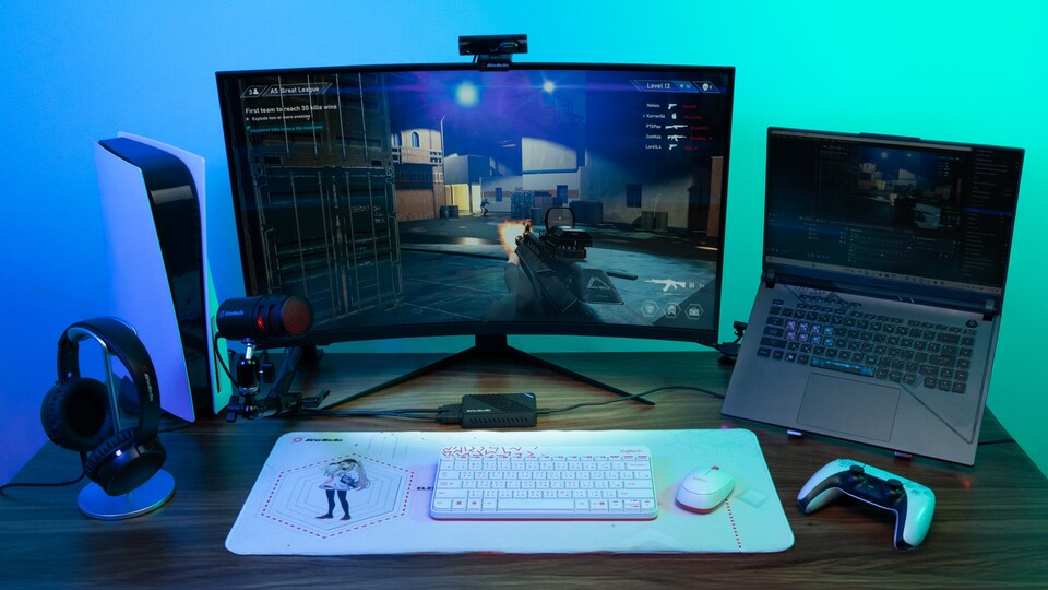 So unscheinbar und elegant fügt sich eine Capture Card in euer Setup ein.