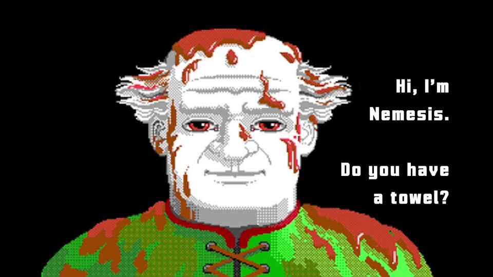 Die vier Entwickler von Id Software bauten ihren D+D-Kumpel ins Spiel ein.