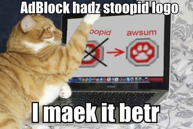 Catblock wird auch ein neues, weniger langweiliges Logo haben.