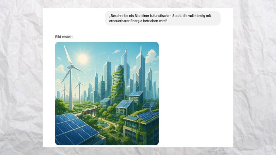 ChatGPT macht eher einen Comic-Vorschlag.