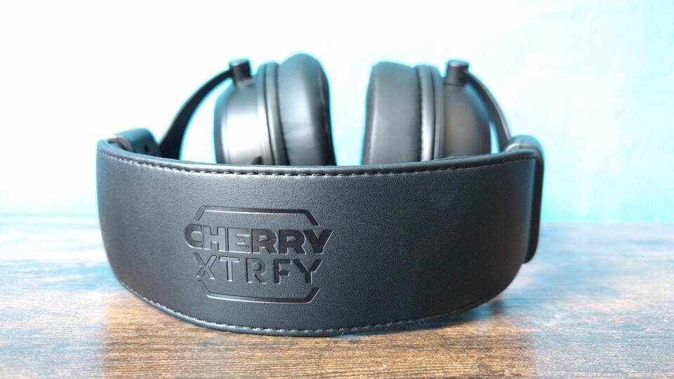 Der Kopfbogen ist mit Kunstleder überzogen und an den Seiten vernäht. Der Firmen-Schriftzug wurde eingraviert. (Bildquelle: Nele WobkerGameStar Tech)