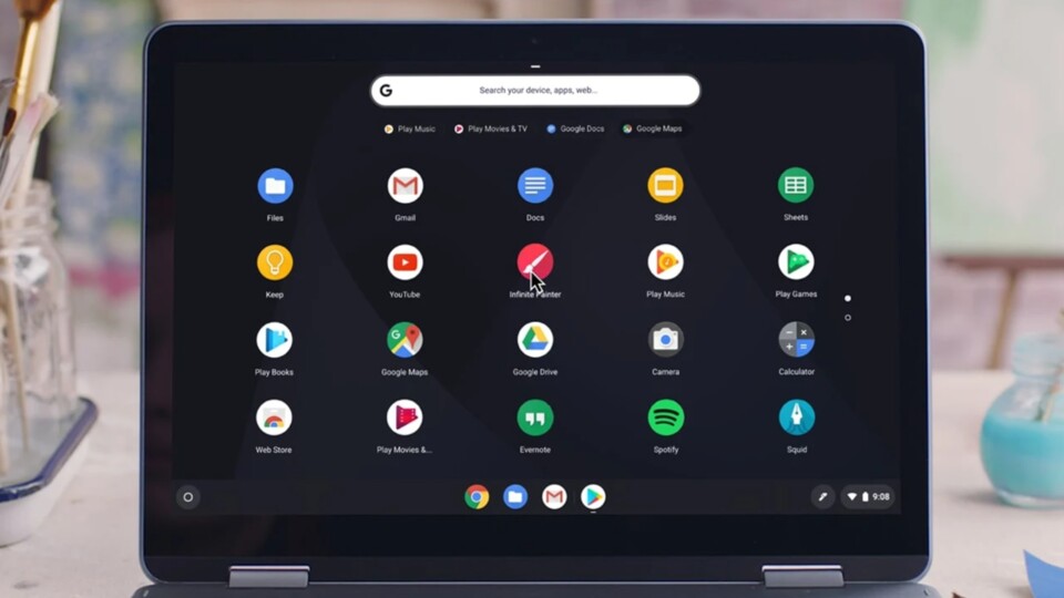 Übersichtlicher App-Launcher (Bildquelle: Google)
