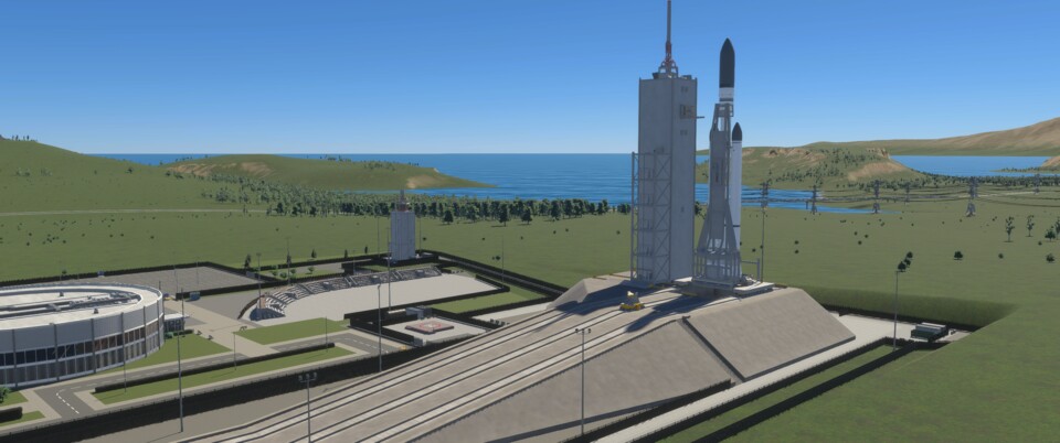 Die Chirpx-Rakete kurz vor dem Start.